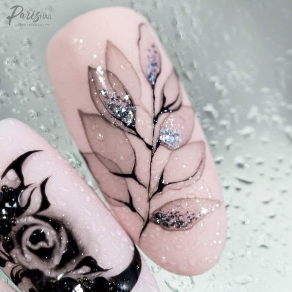 Маникюр акварель