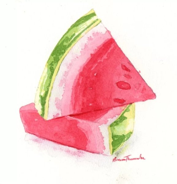 Рисунки акварелью