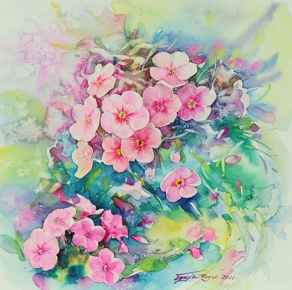 Ryu Eunja акварели