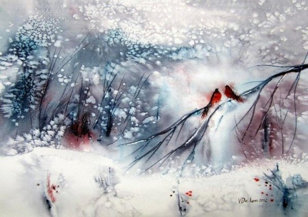 Художница Венета Дочева акварели