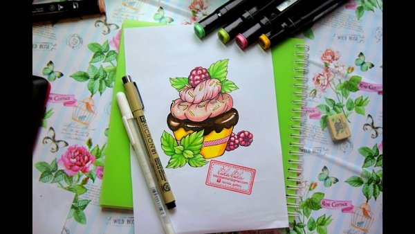 Рисование маркерами для скетчинга