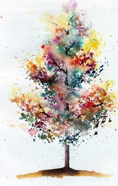 Рисунки акварелью