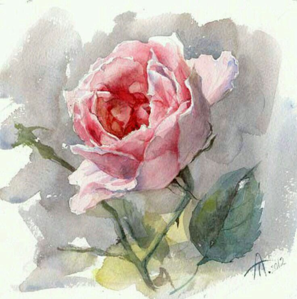 Акварель Harumi Kosugi.