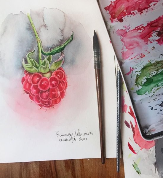 Рисунки акварелью в скетчбуке