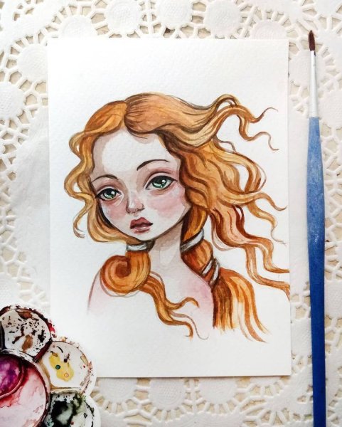 Рисунки акварелью в скетчбуке