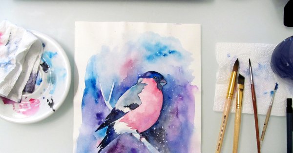 Рисунки акварелью легкие для начинающих