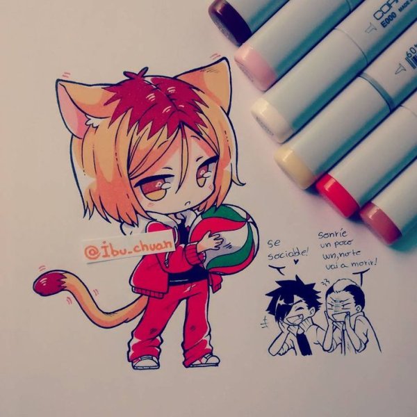 Аниме фломастерами