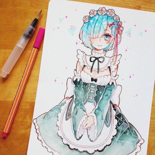 Аниме маркерами Копик