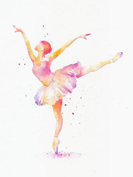 Акварельная балерина