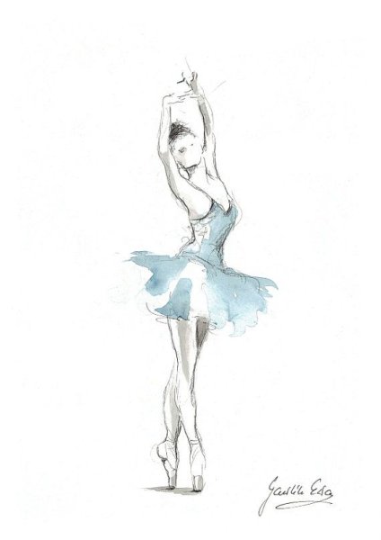 Танцовщица акварель