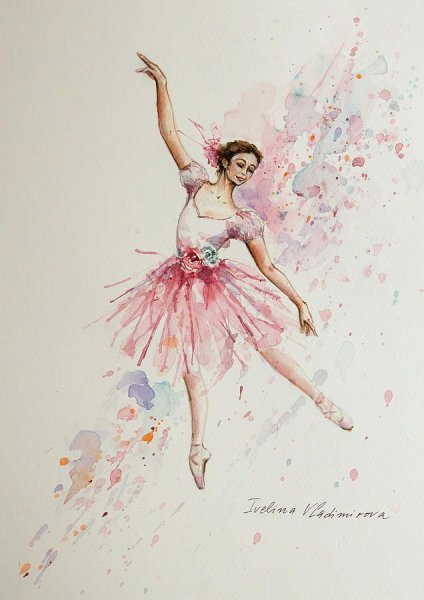 Тело акварелью