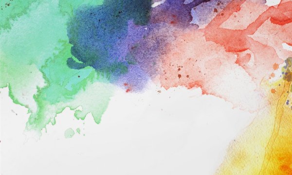 Акварель разводы