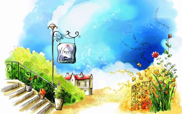 Детские Акварельные фоны