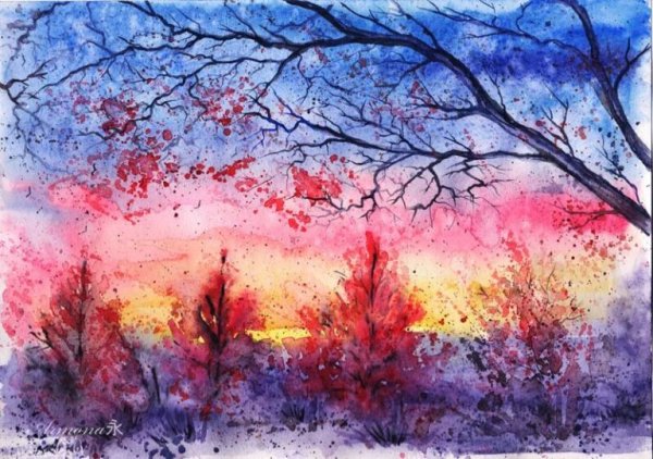 Птицы и звери в акварели Дина Крузера.