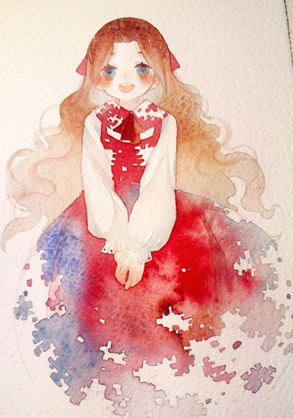 Рисование акварелью аниме