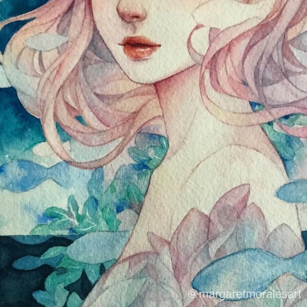 Аниме акварелью