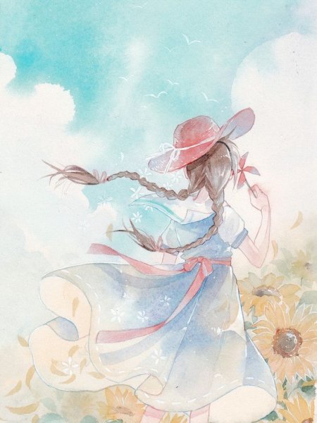 Аниме рисунки красками