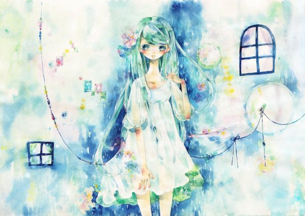 Аниме акварелью
