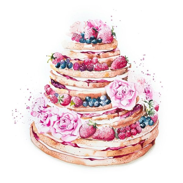 Акварельные сладости