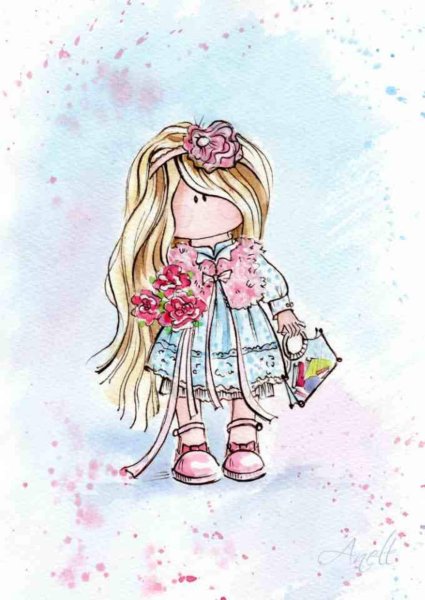 Anell Happy Watercolor Акварельные иллюстрации