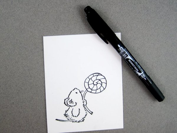 Рисунки чёрным фломастером