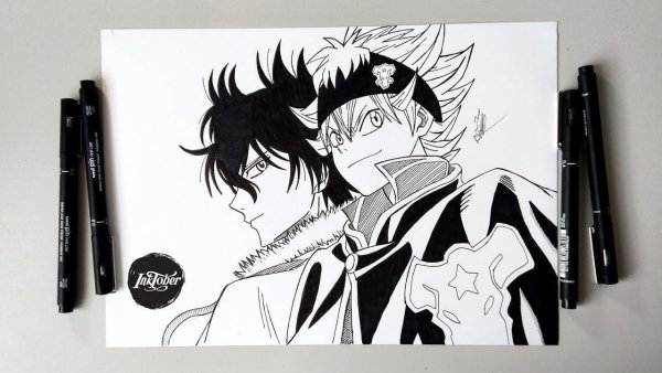 Чёрный маркер для рисования