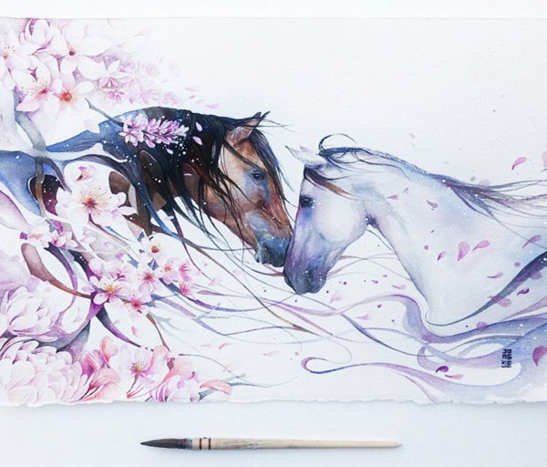 Картины на акварельной бумаге