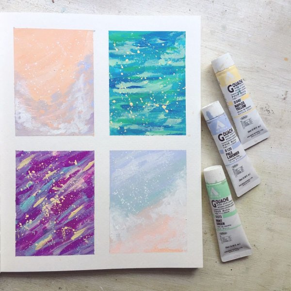 Париж акрилом на холсте