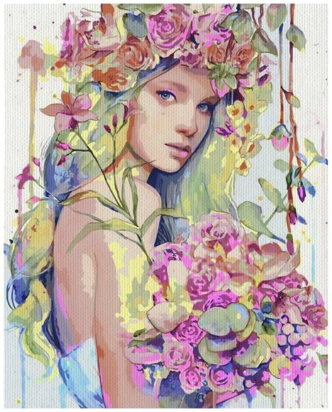 Акварельные рисунки девушек