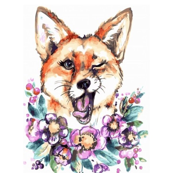 Животные акварелью