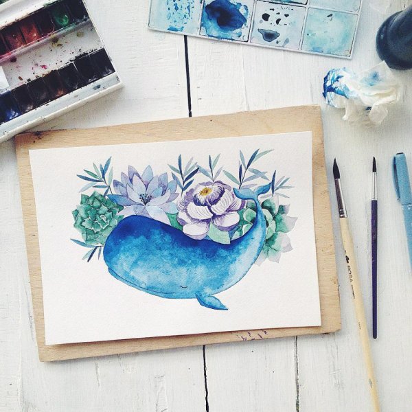 Картинки для срисовки акварелью