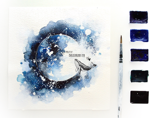 Небольшие рисунки акварелью