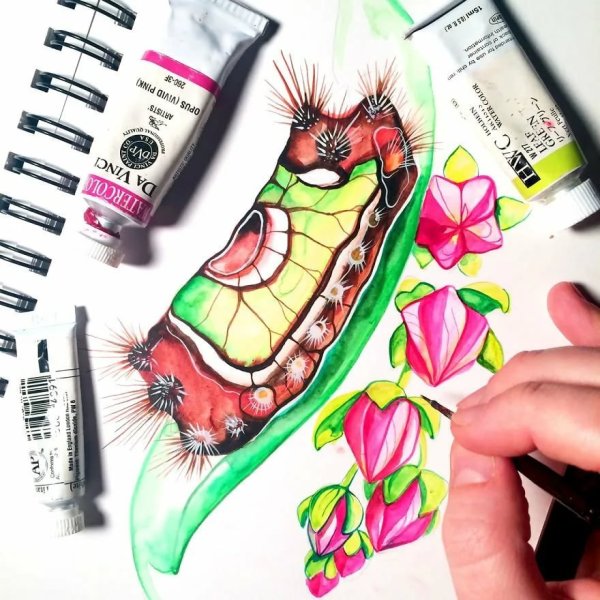 Красивые скетчи маркерами