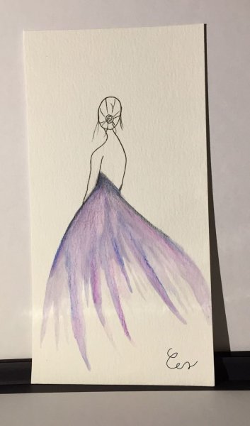 Маленькие рисунки акварелью