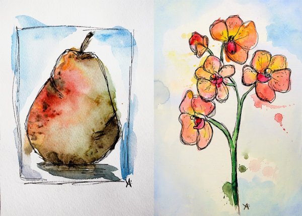 Классные рисунки акварелью