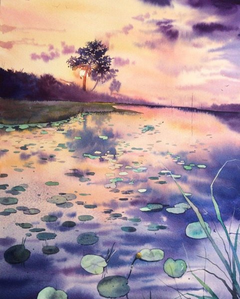 Richard Salvador Hernaez, акварели