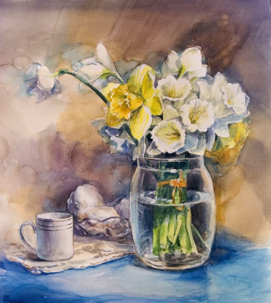 Люси Уиллис акварели натюрморты