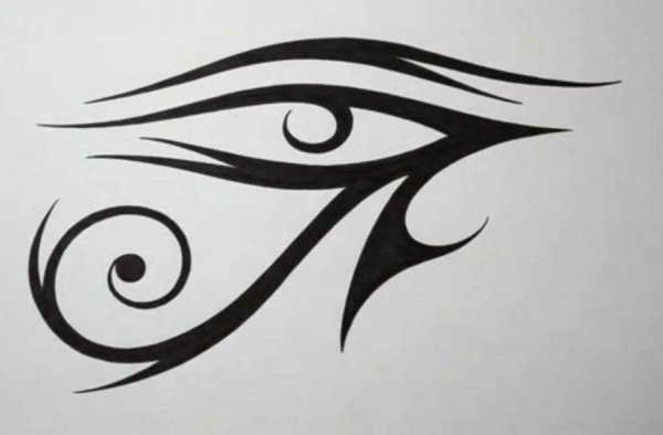 Красивые узоры чёрным фломастером