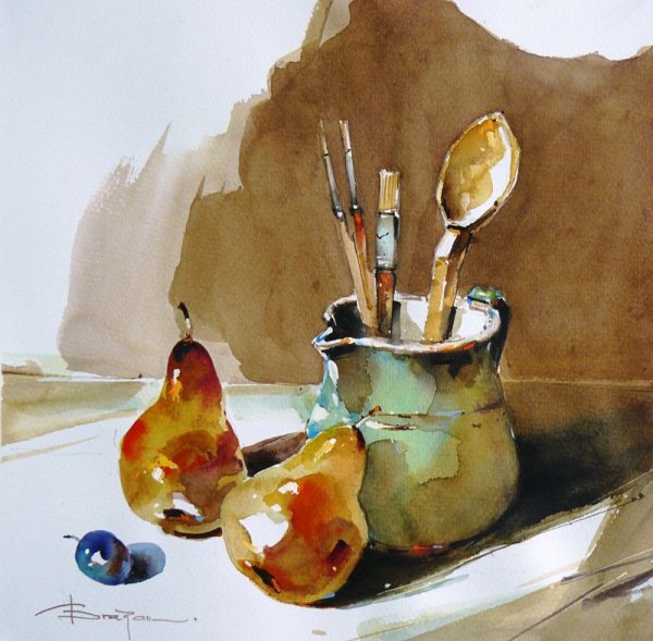 Аля Прима лессировка