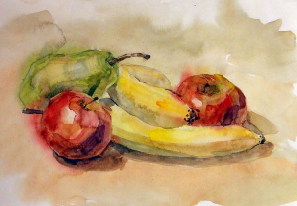 Натюрморт живопись akvareli