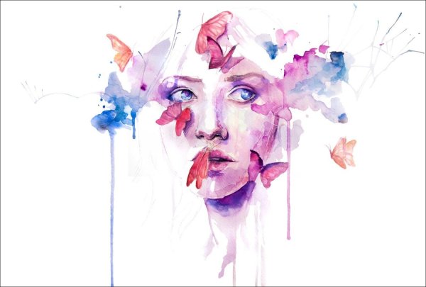 Акварельные портреты сильвии Пелиссеро