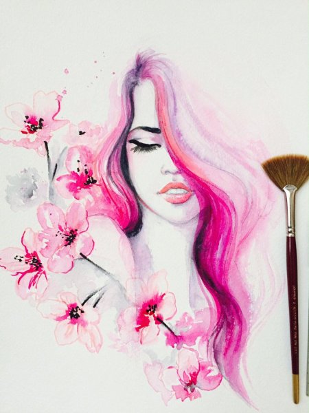 Модные картины акварелью