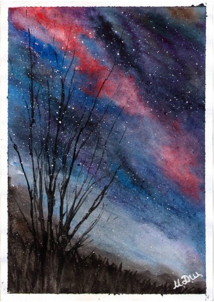 Космос красками