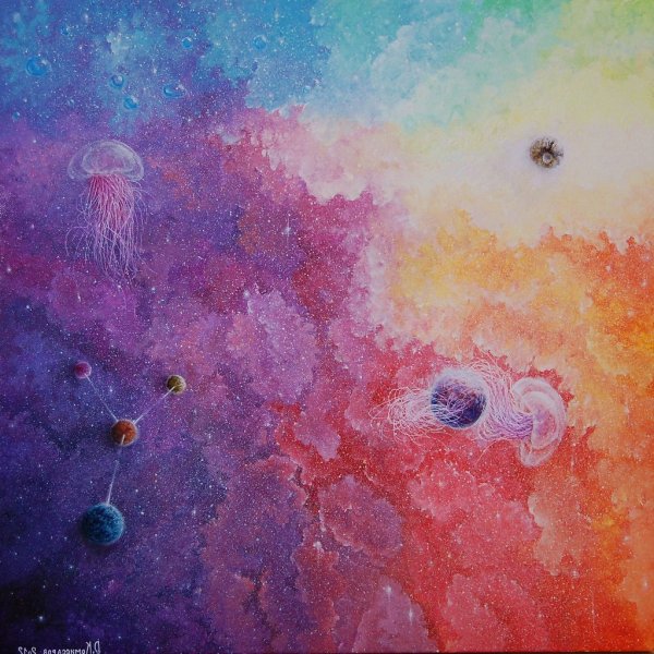 Космос рисунки красками