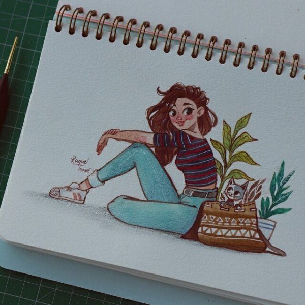 Маленькие рисунки фломастерами