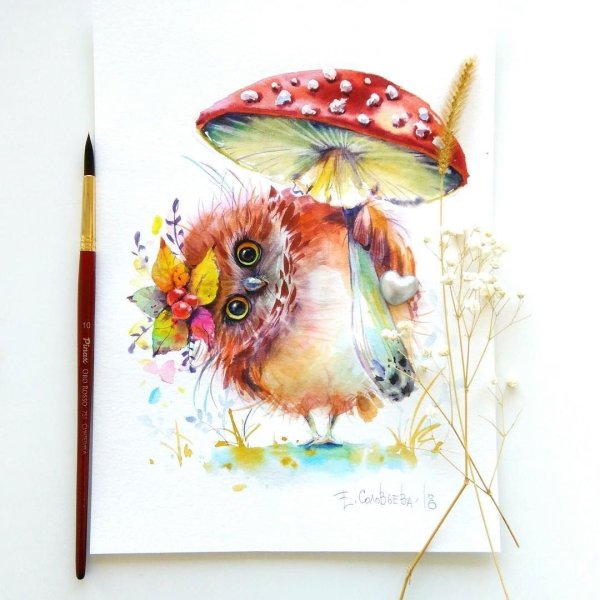 Рисунки красками