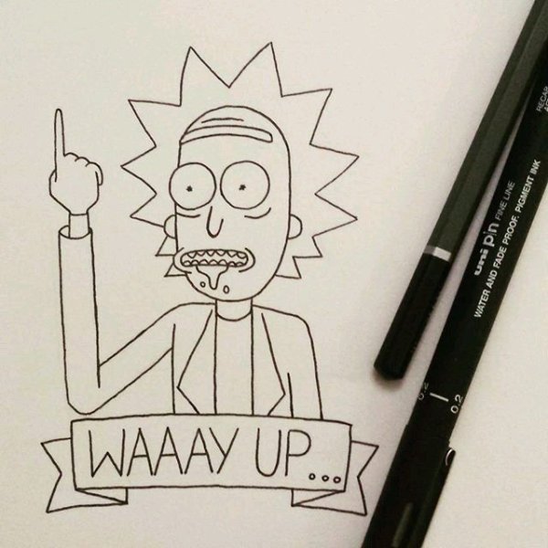 Рисунки для срисовки фломастерами