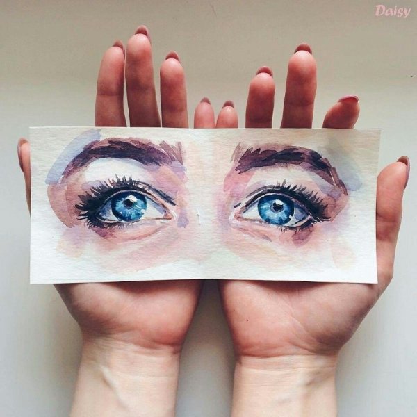 Глаза акварелью Эстетика