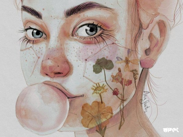 Рисунки акварелью для срисовки необычные