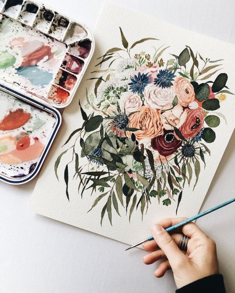 Акварельные скетчи